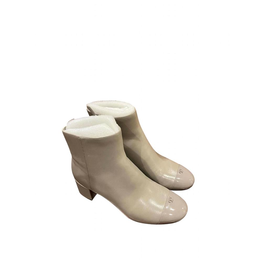 Elegant Cream Ankle Boots